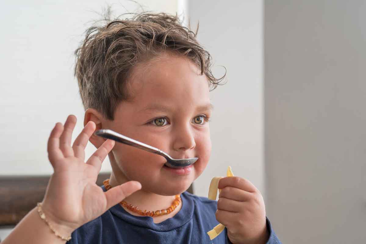 Boy Feeding